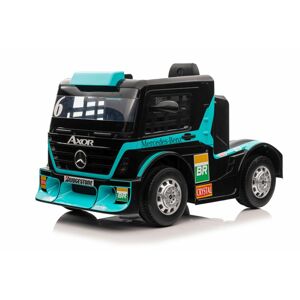 mamido Dětský elektrický kamion Mercedes Axor LCD tyrkysový
