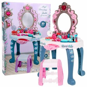 mamido Dětský kosmetický stolek s vybavením modrý