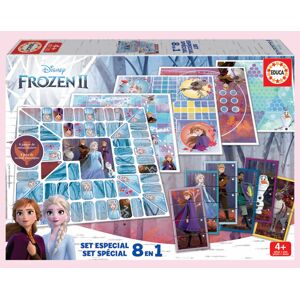 Dětské společenské hry Frozen 2 Disney 8v1 Special set Educa od 4 let anglicky francouzsky španělsky