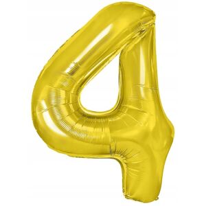 mamido Foliový balónek číslo 4 zlatý 40 cm