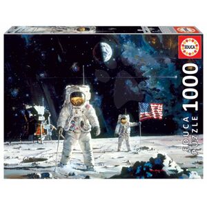 Puzzle First Man on the Moon Educa Robert McCall 1000 dílků a Fix lepidlo od 11 let
