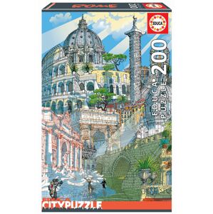 Puzzle Rome Citypuzzles Carlo Stanga Educa 200 dílků – ilustrátor od 8 let