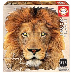 Puzzle Lion face shape Educa 375 dílků a Fix lepidlo od 11 let
