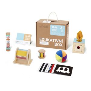 eliNeli Sada naučných hraček pro miminka 0–⁠6 měsíců - edukativní box