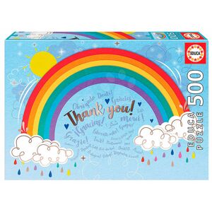 Puzzle Rainbow Thank you Educa 500 dílků a Fix lepidlo od 11 let