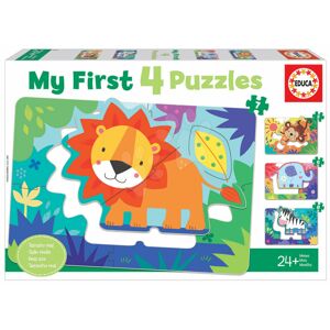 Puzzle pro nejmenší My Jungle Animals Progressive Educa zvířátka v džungli 5-6-7-8 dílů od 24 měsíců