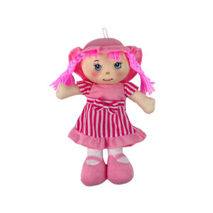 mamido Hadrová panenka 28 cm růžová