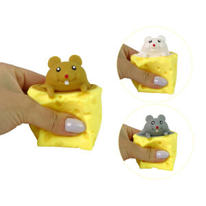 mamido Antistresová hračka myš v sýru