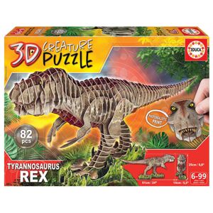 Puzzle dinosaurus Tyrannosaurus Rex 3D Creature Educa délka 61 cm 82 dílků od 6 let