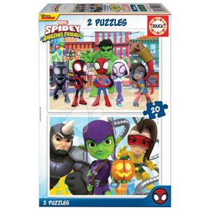 Puzzle Spidey & his Amazing Friends Educa 2 x 20 dílků