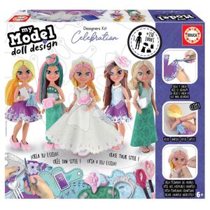 Kreativní tvoření My Model Doll Design Celebration Educa vyrob si vlastní popstar panenky 5 modelů od 6 let