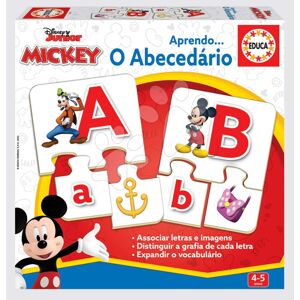 Puzzle Písmenká abecedy Mickey Educa 78 dielikov portugalsky od 4 rokov EDU19373