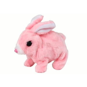 mamido Interaktivní plyšák králík růžový s krátkou srstí