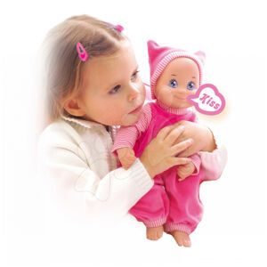 Smoby panenka pro děti MiniKiss se zvukem 196600 růžová