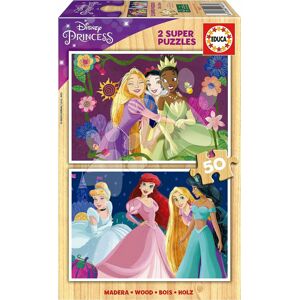 Drevené puzzle Disney Princess Educa 2x50 dielov od 4 rokov EDU19672