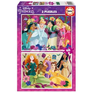 Puzzle Disney Princess Educa 2x48 dielov od 4 rokov EDU19675