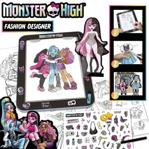 Kreatívne tvorenie s tabletom Fashion Designer Monster High Educa Vytvor si módne návrhy bábik 4 modely od 5 rokov EDU19826