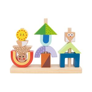 Dřevěná hračka Nasazovací hra s tvary - příroda