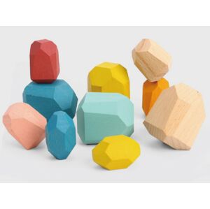Dřevěná hračka Dřevěné kameny - stohovací hra