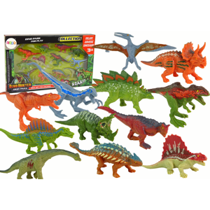 mamido Sada barevných figurek dinosaurů 12 kusů