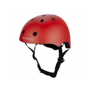 BANWOOD Dětská helma na kolo - jednobarevná barva: červená