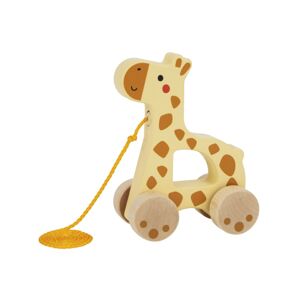 Dřevěná hračka Dřevěná tahací hračka - žirafa