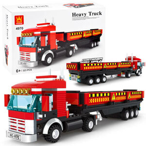 mamido Konstrukční nákladní autíčko Heavy Truck 323 dílků