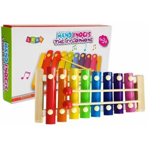 mamido Dřevěný barevný xylofon s paličkami