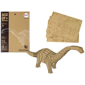 mamido Dřevěné 3D puzzle Brontosaurus 8 dílků