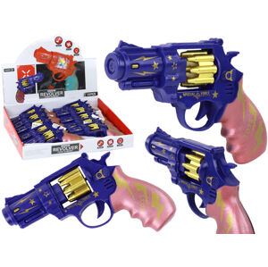mamido Dětský revolver s efekty modrý