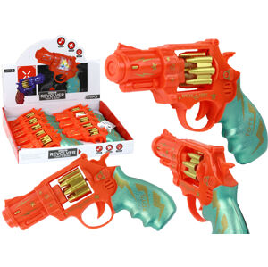 mamido Dětský revolver s efekty oranžový