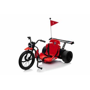 mamido Dětská elektrická tříkolka DRIFT BIKE 21 červená