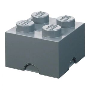 LEGO úložný box 4 - tmavě šedá