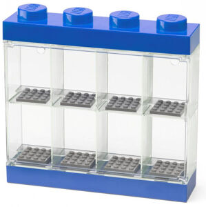 LEGO sběratelská skříňka na 8 minifigurek - modrá