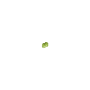 LEGO® Dílky 1x2 průhledná, zelená (1852599)