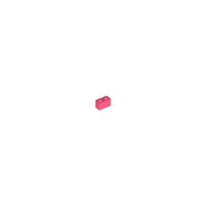 LEGO® Dílky 1x2 korálově růžová (1852594)