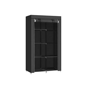 Nábytek Šatní skříň látková 168x88x45 cm - černá