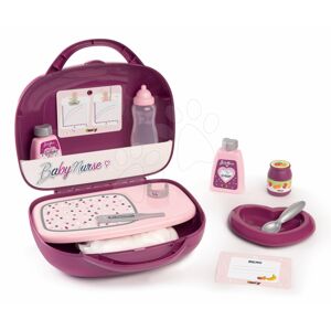 Kufřík s přebalovacími potřebami Violette Baby Nurse Smoby pro panenku s 12 doplňky