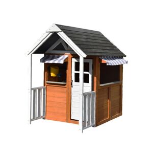 eliNeli Dětský dřevěný zahradní domek s verandou a kuchyňkou