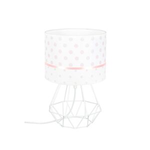 ELIS DESIGN Dětská stolní lampa - Růžové puntíky