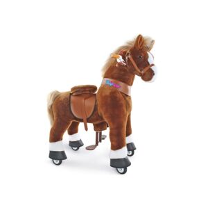 PonyCycle Mechanický jezdící kůň (na kolečkách) pro děti - hnědý varianta: Velikost 4
