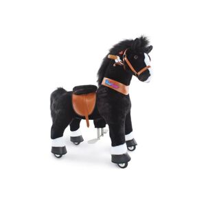 PonyCycle Mechanický jezdící kůň (na kolečkách) pro děti - černý varianta: Velikost 4