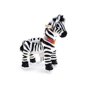 PonyCycle Mechanický jezdící kůň (na kolečkách) pro děti - zebra varianta: Velikost 3