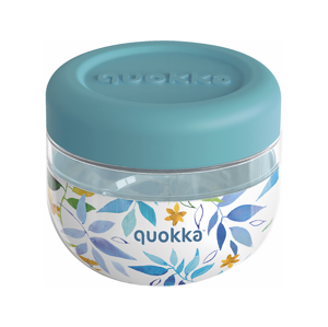 Quokka Plastová nádoba na jídlo Bubble Watercolor Leaves 500 ml