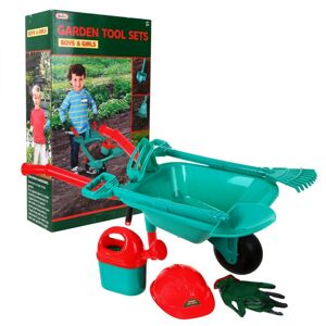 mamido Dětské zahradní kolečko, lopata, hrábě + příslušenství