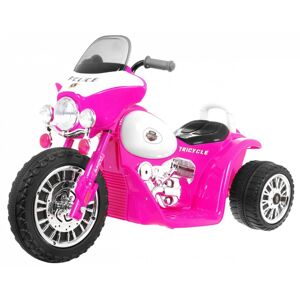 mamido Dětská elektrická motorka růžová