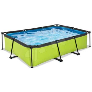 Bazén s filtrací Lime pool Exit Toys ocelová konstrukce 300*200 cm zelený od 6 let