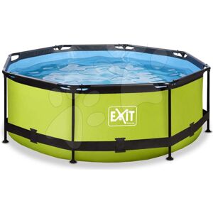 Bazén s filtrací Lime pool Exit Toys kruhový ocelová konstrukce 244*76 cm zelený od 6 let