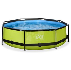 Bazén s filtrací Lime pool Exit Toys kruhový ocelová konstrukce 300*76 cm zelený od 6 let