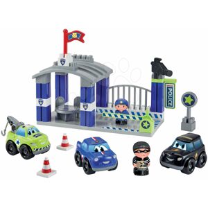 Écoiffier stavebnice policejní stanice s 3 auty a 2 figurkami 3015